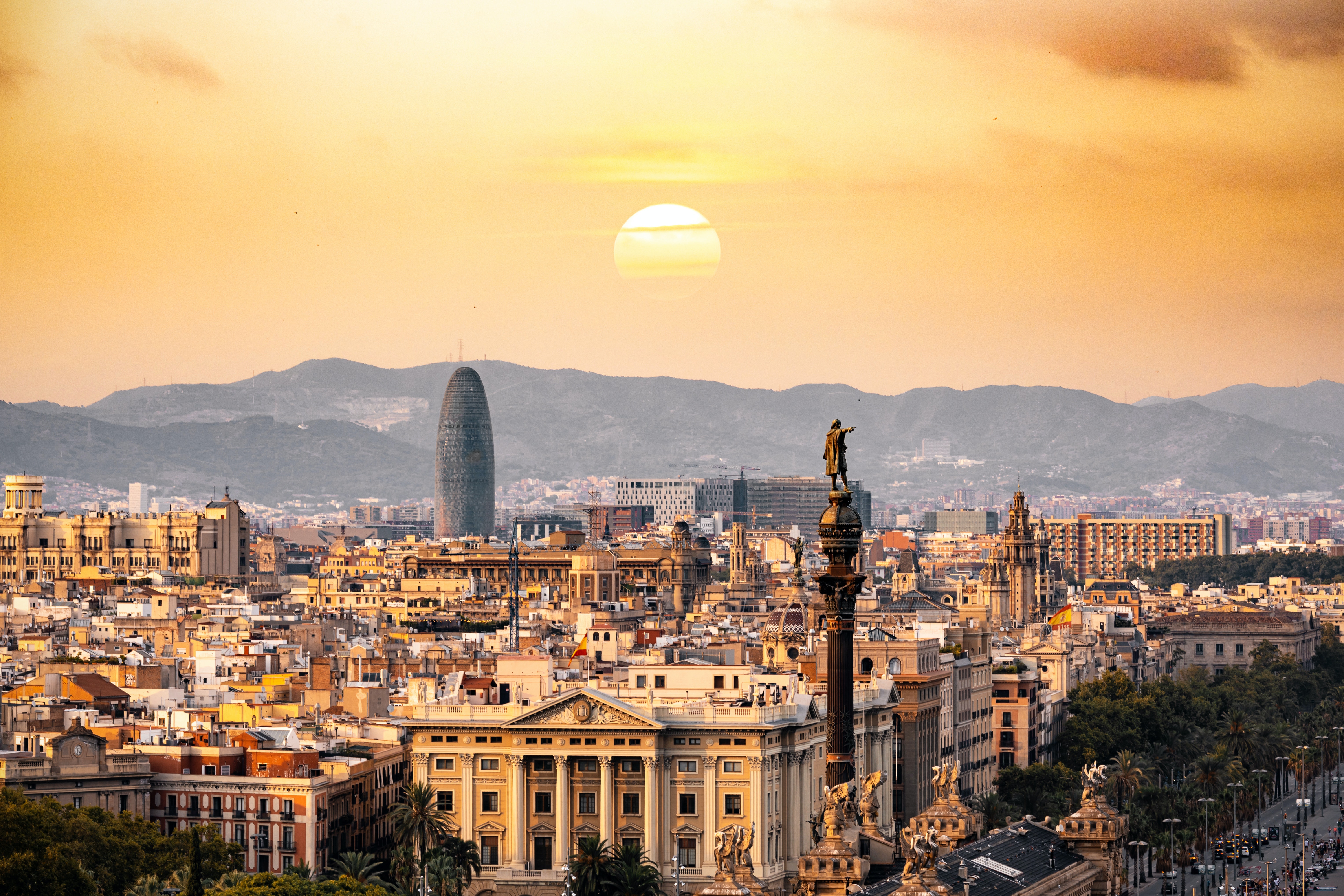 A view of the city of Barcelona